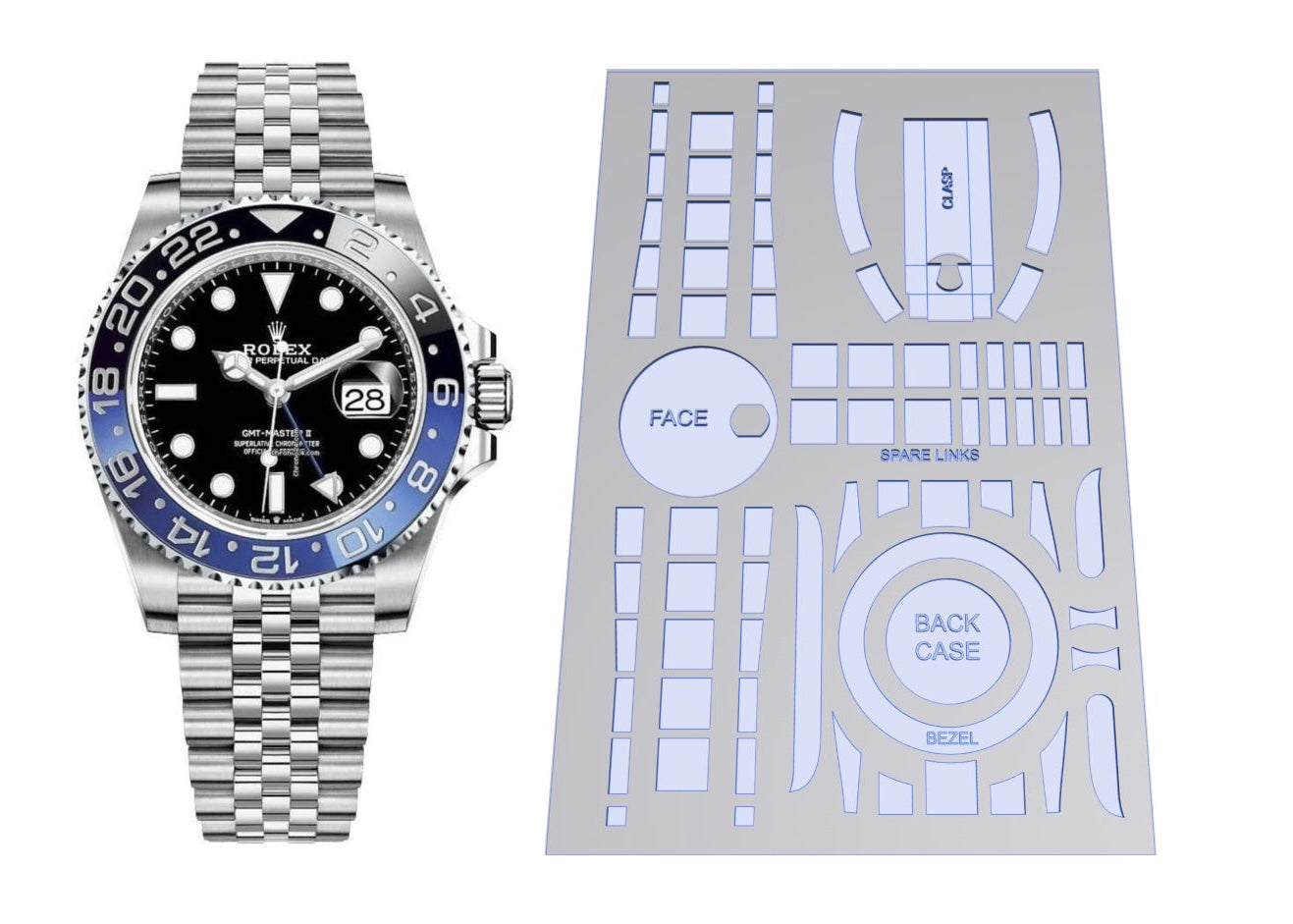 Rolex GMT Master II (Jubilee) Ref: 126710BLNR