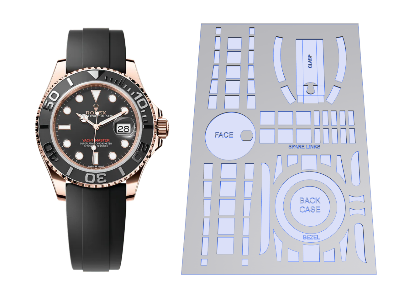 Rolex Yatchmaster Oysterflex 40mm Ref: 126655
