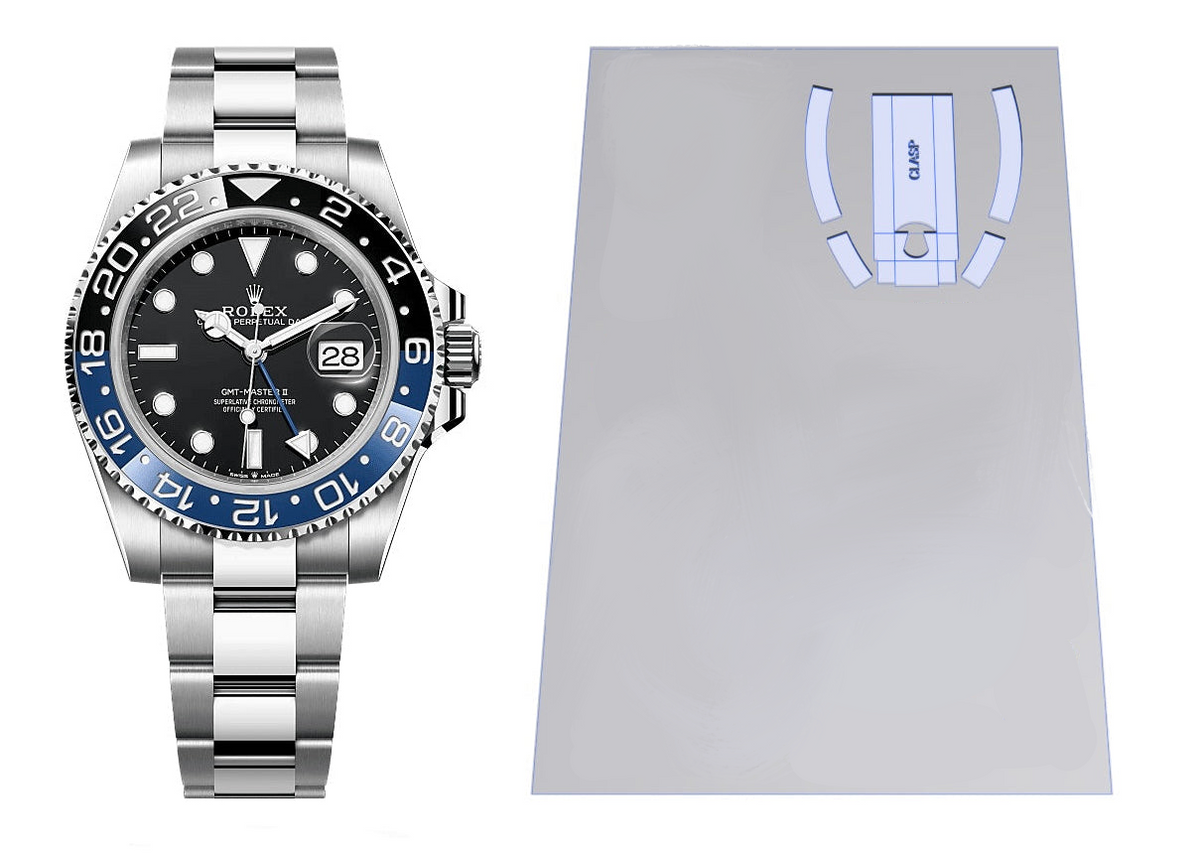 Rolex GMT Master II (Oyster) Ref: 126710 2X Clasp Protection Kit