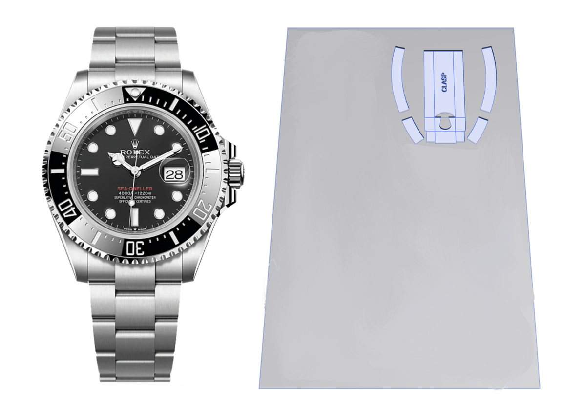 Rolex Sea-Dweller Ref: 126600 2X Clasp Protection Kit