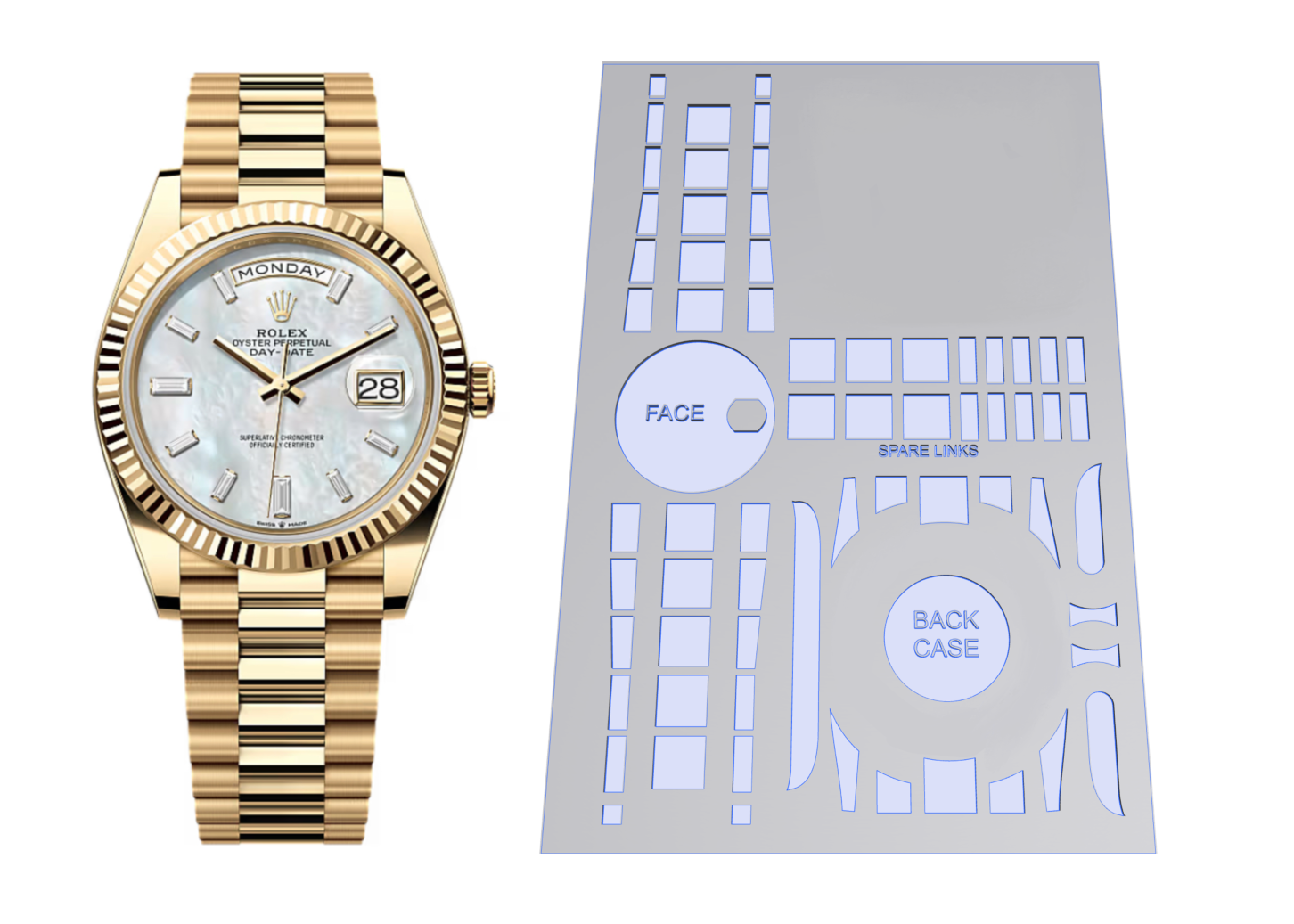 Rolex Day-date 36mm Ref: 128238