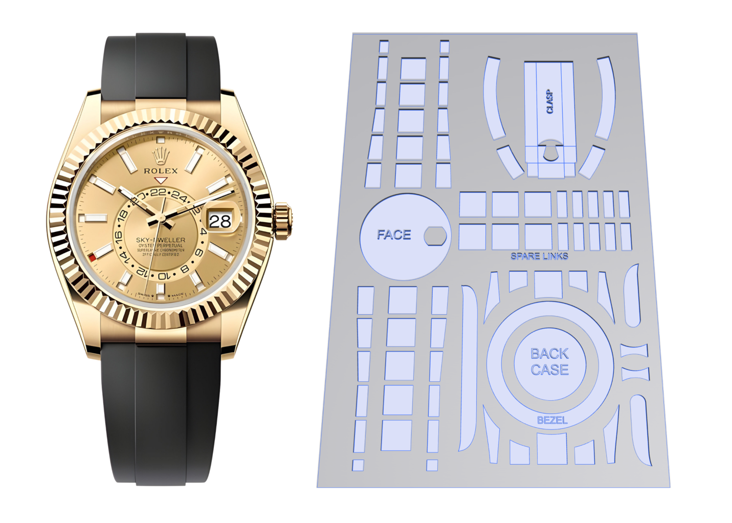 Rolex Sky-Dweller Oysterflex Ref: 336238