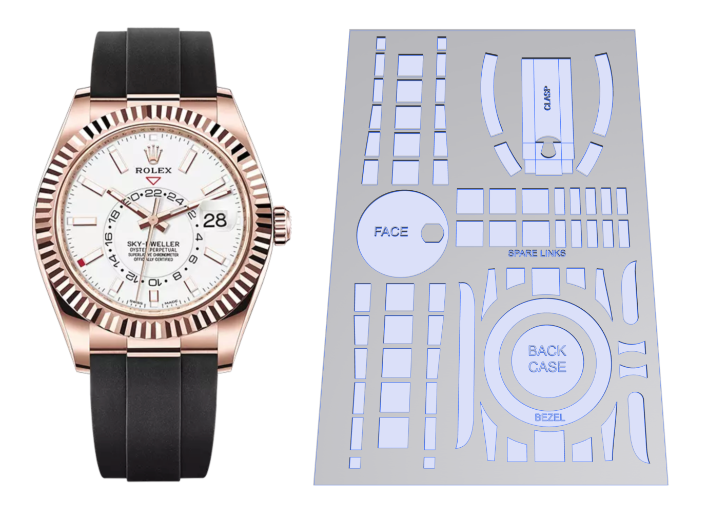 Rolex Sky-Dweller Oysterflex Ref: 336235